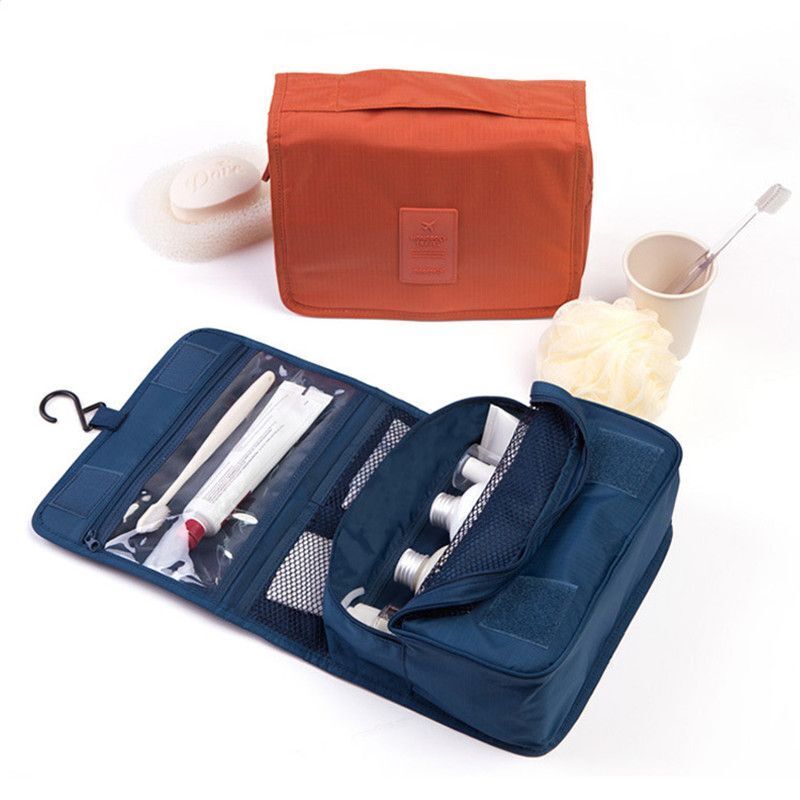 Traveling Cosmetic Bag Nylon Waterproof Makeup Purse Storage Pouch 24*9*18.5 CM