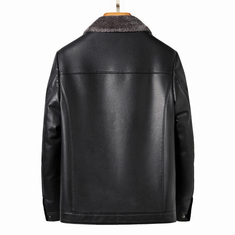 Sheepskin Jacket Autumn Winter Men's Collar Thick Middle Young Man's