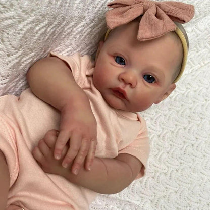 18In Realistic Reborn Baby Dolls Full Body Vinyl Silicone Girl Doll Newborn Doll