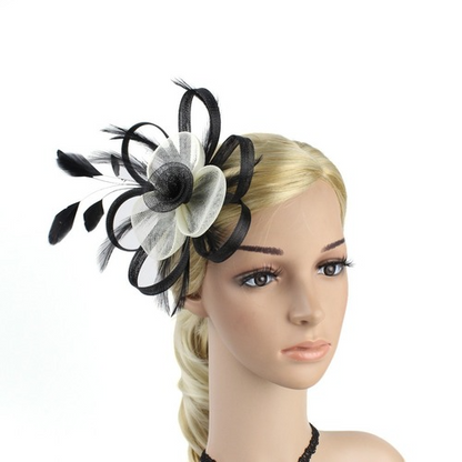 Fascinator Hat Veil Feather Fascinator Hair Clip Party Hat Fascinator Wedding