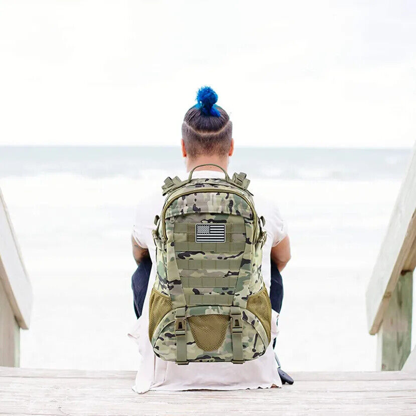 35L Tactical Military Backpack Outdoor Rucksacks Camping Hunting Climbing Bags