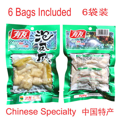 6 packs x 70g Youyou Spicy Chicken Feet Chinese Snack Food-