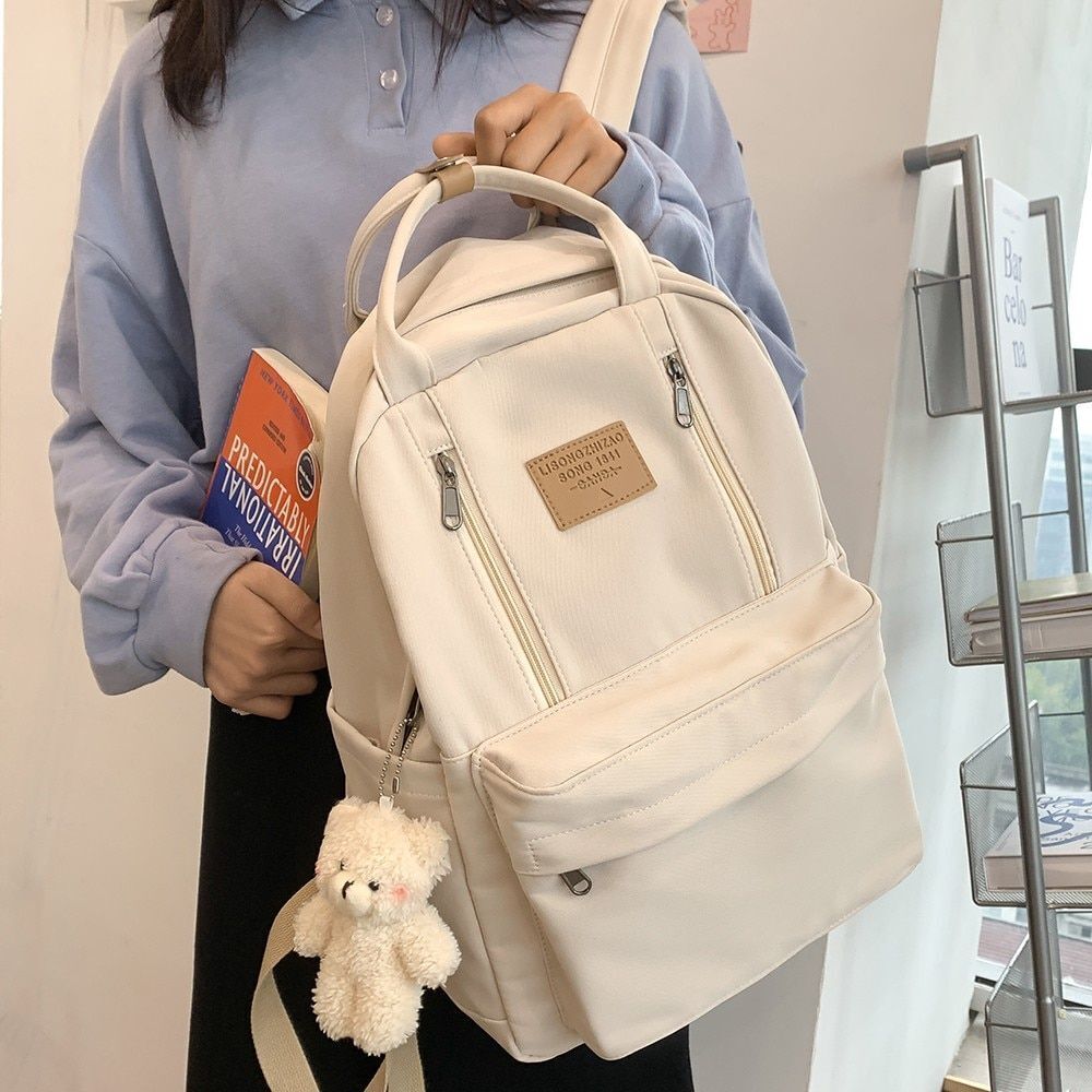 Women Backpack School Bags Student Large 43*13*30 CM Waterproof Blue Red Black
