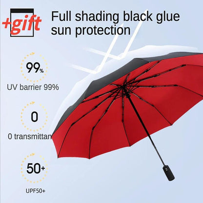 Strong Luxury Business Windproof Double Layer Resistant Umbrella Fully Automatic