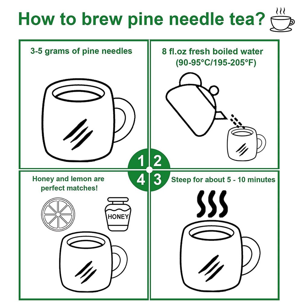 2023 FullChea Dried Pine Needle Tea 200g Premium Red Pine Needles Herbal Tea