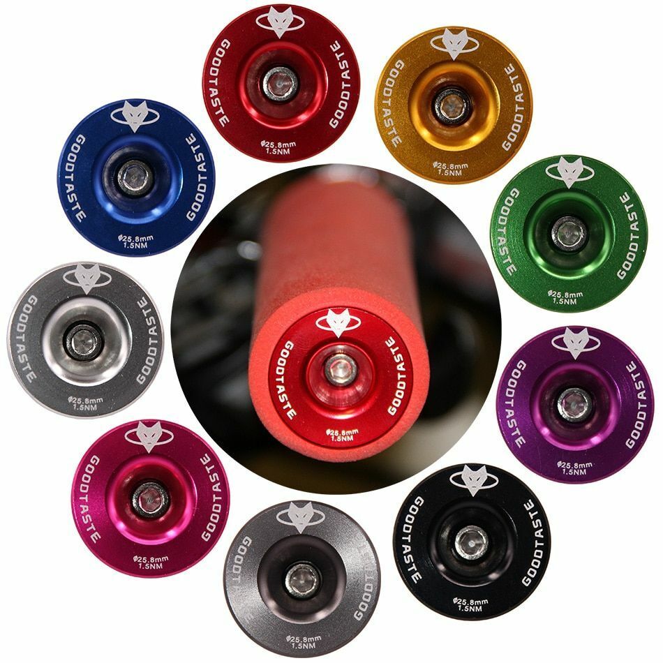 Handlebar Cap Road Mountain Bike Bicycle End Plugs Inflated Aluminum Alloy Lock