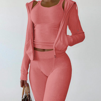 Jacket Tracksuit Two Piece Set 2 Pieces Sets Women Outfit Sweatsuit Jackets