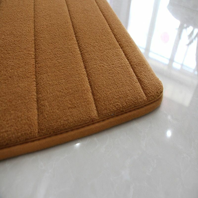3Pcs/Set Memory Foam Bath Mat Modern Floor Anti-Slip Bathroom Rug Kitchen Carpet