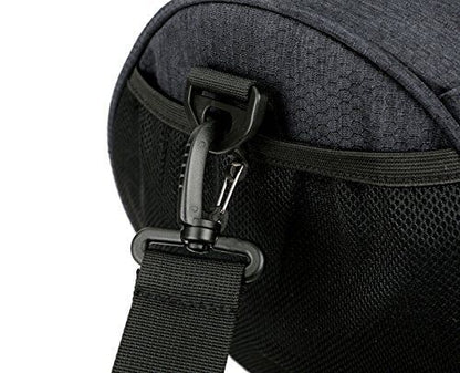 Gym Sports Small Duffel Bag for Men and Women with Shoes X-Small, Black/Black