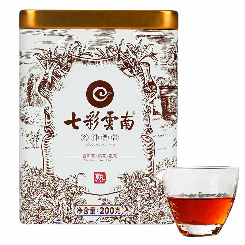 COLOURFUL YUNNAN Original Mingmen Pu-erh Tea Loose Tea Ripe Puer Pu'er 200g