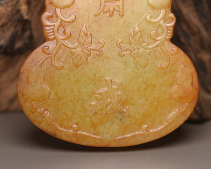 Chinese Antique Hetian Jade Carved Exquisite Pendant Jewelry Rare Gift Collect