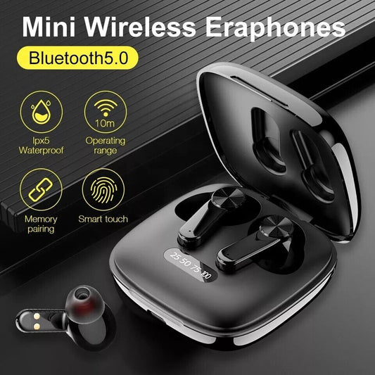Bluetooth Earbuds Wireless Headphones LED Display Noise Cancelling Premium Sound