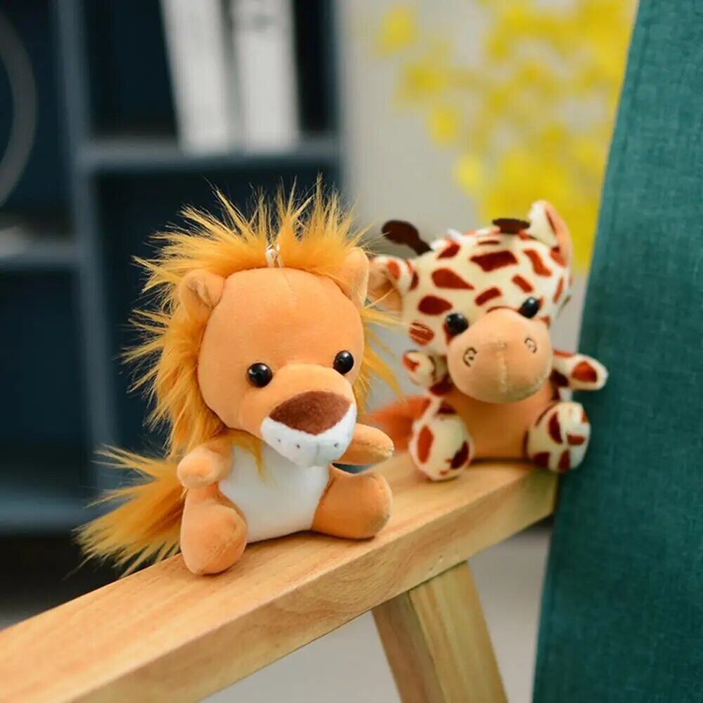 Plush Toy Animal Cute Stuffed Doll Jungle Tiger Elephant Monkey Lion Giraffe