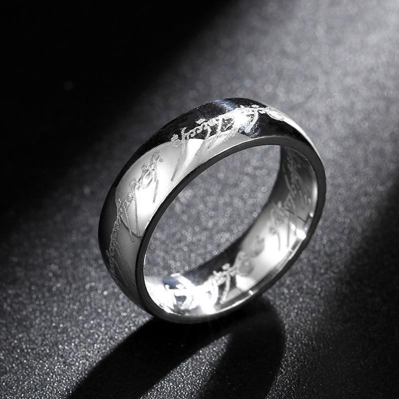 Fashion Lord of the Rings One Ring LOTR Stainless Steel Men's Ring Size 6-13