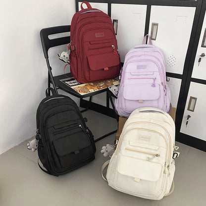 Backpack Women Travel Backpack College Student Schoolbag Teenage Girl Men Book