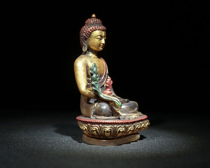 5" tibetan zen buddha statue antique glass bodhisattva statues for home decor