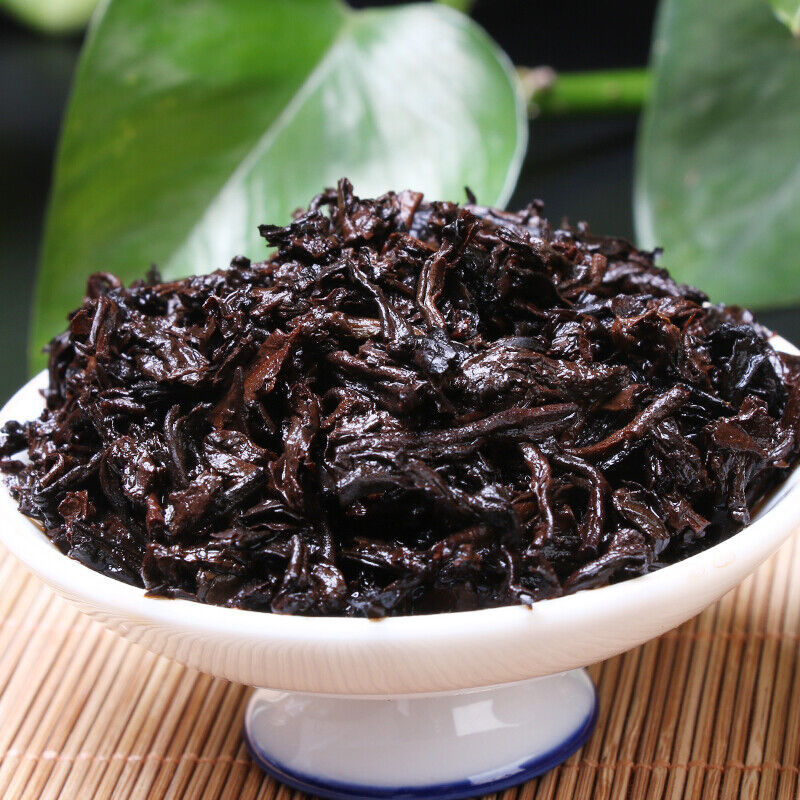 2013 Langhe Pu'er Ripe Tea High Mountain Premium Palace Golden Bud Cake 357g