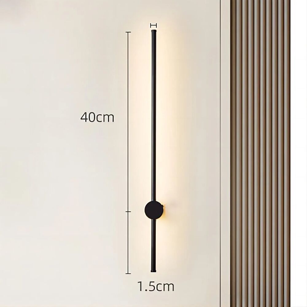 Wall Lamp Metal Minimalist Bedroom Bedside Light Creative LED Strip Linear 40cm