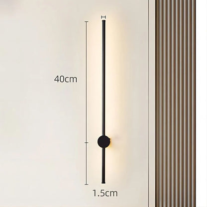 Wall Lamp Metal Minimalist Bedroom Bedside Light Creative LED Strip Linear 40cm