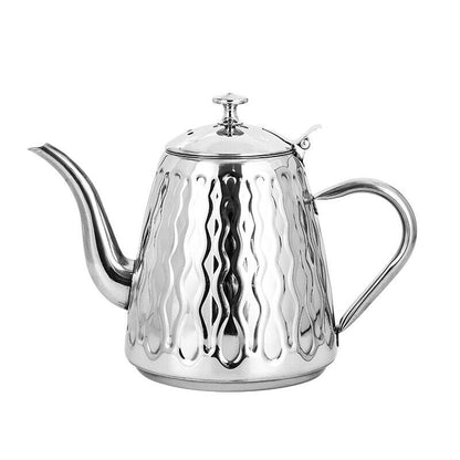 1.8LStainless Steel Kettle W/ Filter Teapot Home Hotel Outdoor Camping Teakettle