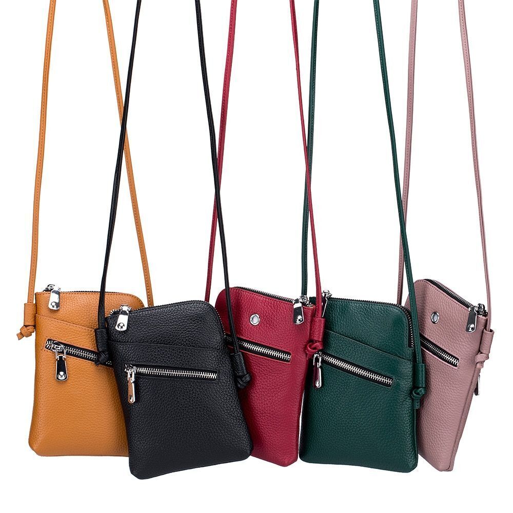 Genuine Leather Shoulder Crossbody Bags Small Handbag Crossbody Purse Polyester