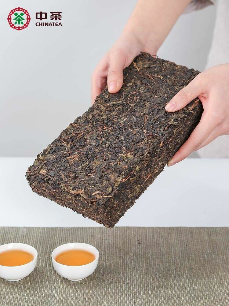 中茶 金花醇叶760g Chinese Tea Zhongcha Pu'er Tea 湖南安化黑茶正宗金花茯砖茶 金花茂盛 Brick Tea