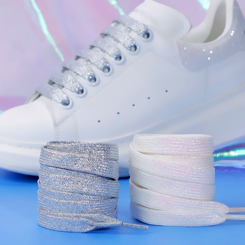 Shoelaces Colorful Sparkling Flat Athletic Sneakers Shoes Boot Strings 100-160cm