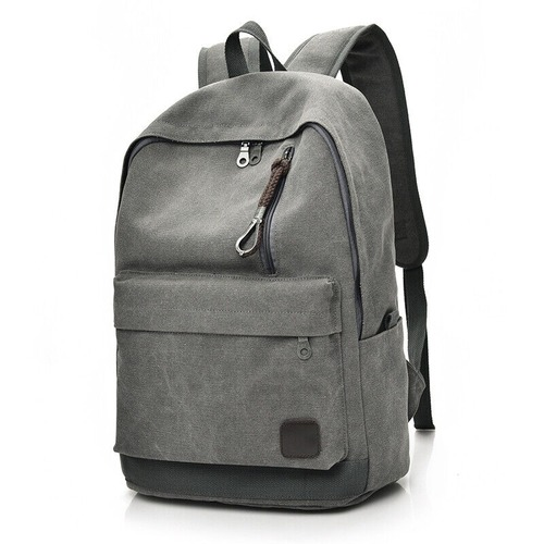 Women Men Canvas Backpacks Large School Bags Boys Girls Travel Laptop Backbag