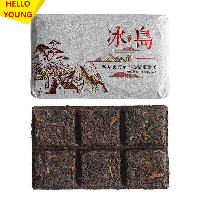 50g Yunnan Puerh Tea Icelandic Alcohol Puerh Ripe Tea Brick Spring Tea