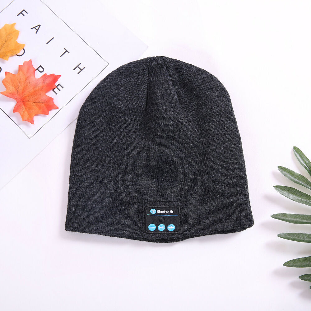 Bluetooth 5.0 Headset Hat Wireless Headphone Smart Beanie Warm Cap Music Speaker