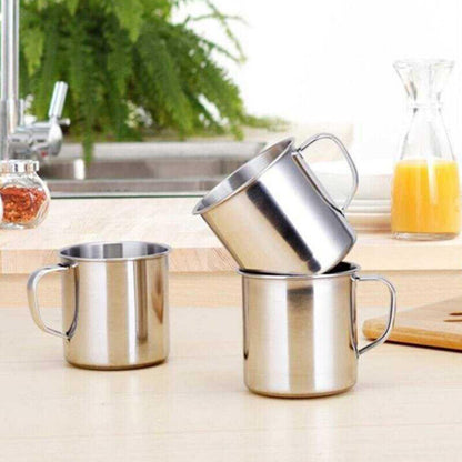 Outdoor Camping Hiking Tea Mug Cup Stainless Steel Coffee Cup