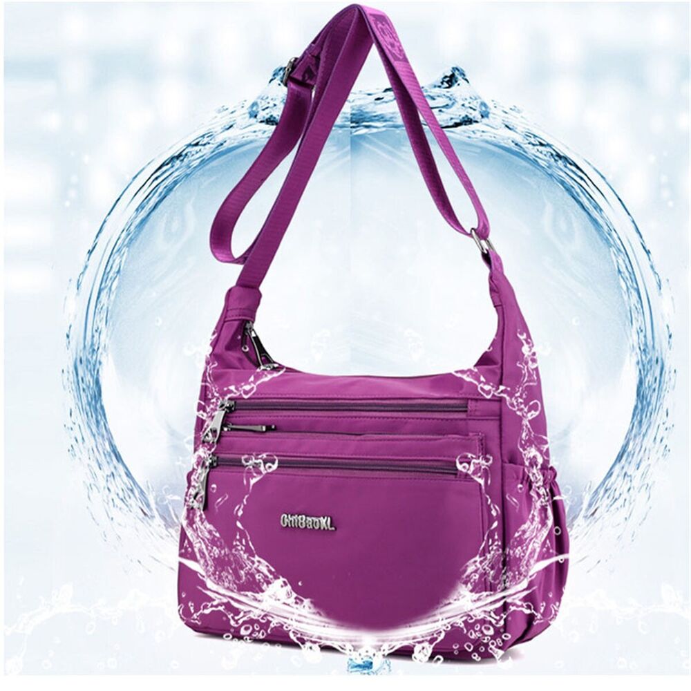 Women Ladies Waterproof Nylon Crossbody Shoulder Bag Travel Handbag Satchel Tote
