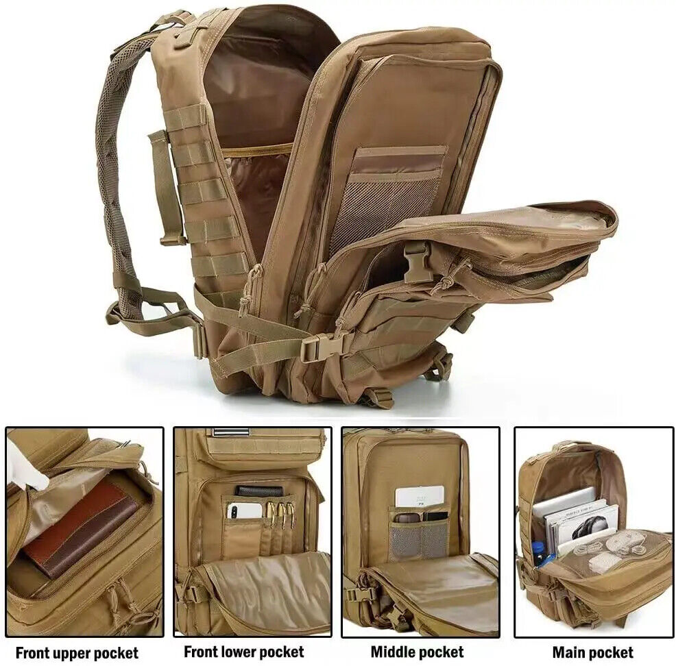 50L Military Tactical Backpack Men Bags Outdoor Sport Hiking Camping Trekking