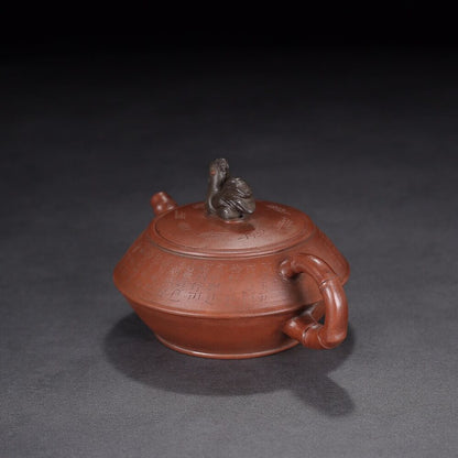 Chinese Yixing Zisha Clay Handmade Exquisite Teapot （一鸣惊人 底款：顾景舟）