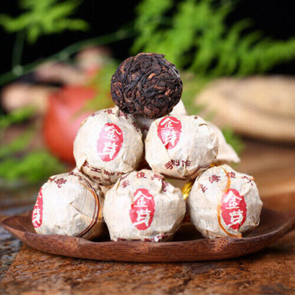 500g Fermented Pressed Black Tea Pu-Erh Tuocha Big Leaf Species Pu'er Ripe Tea