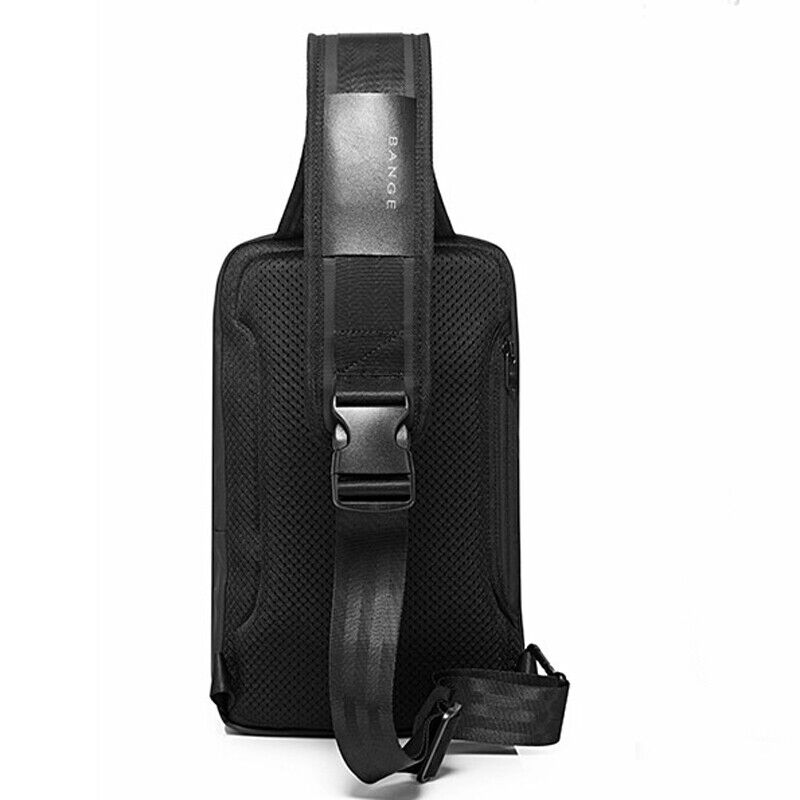 Sling Backpack Oxford cloth Waterproof Black Crossbody Bag Outdoor Sport Bags