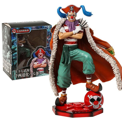 Anime One Piece Figure Buggy PVC Action Figure Collectible Model Toy Statue Doll