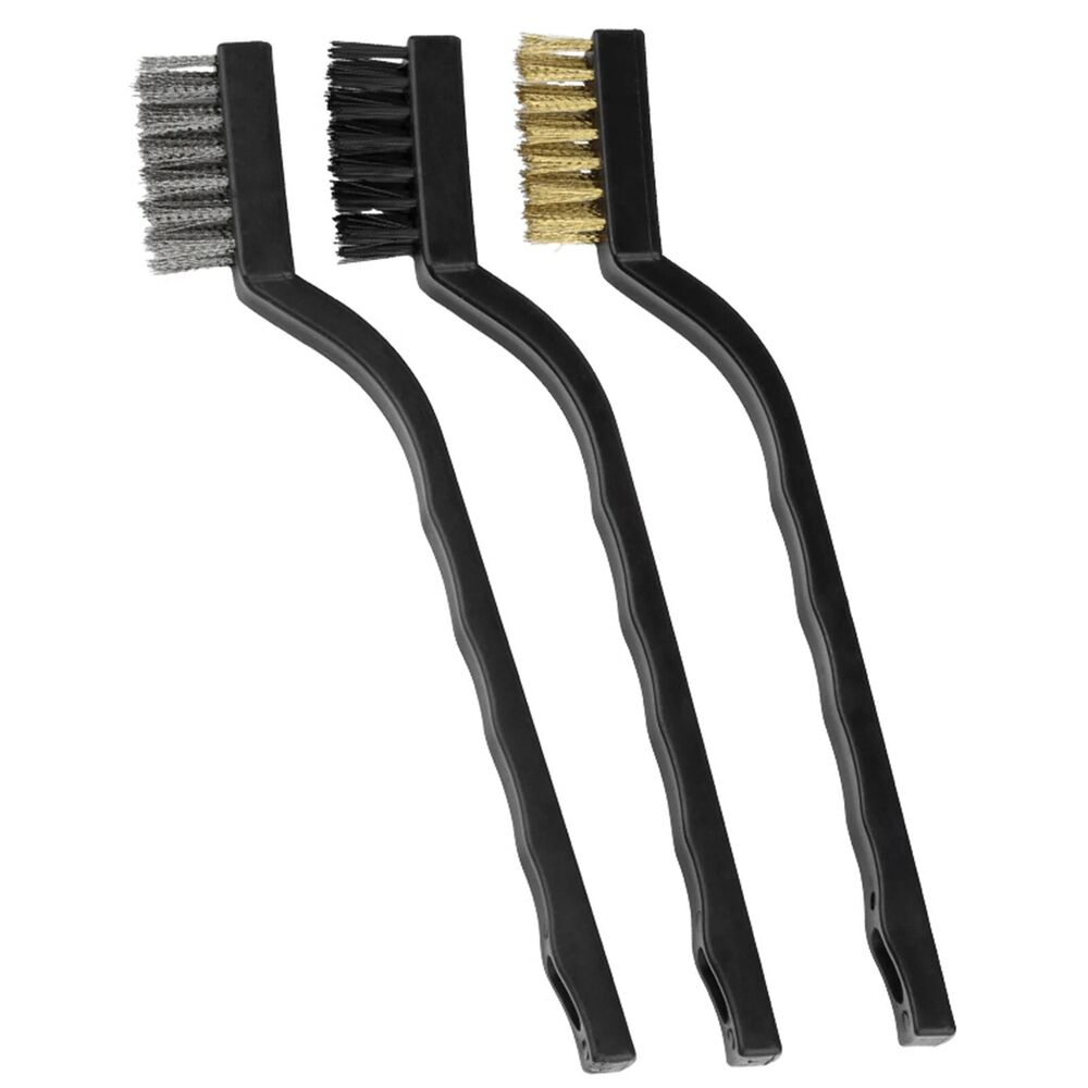 Aquarium Algae Cleaning Brush 3Pcs Steel Wire Nylon Fish Tank Accessory Cleaners
