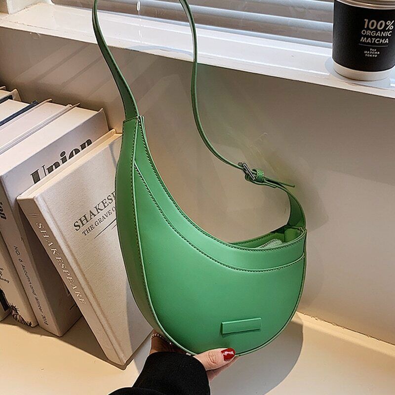 Women Shoulder Bag PU Leather Purse and Handbag Shopper Underarm Bag