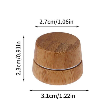 Cosmetics Containers Bamboo Cream Bottle Lip Balm Makeup Skincare Jars 2.3x2.7cm