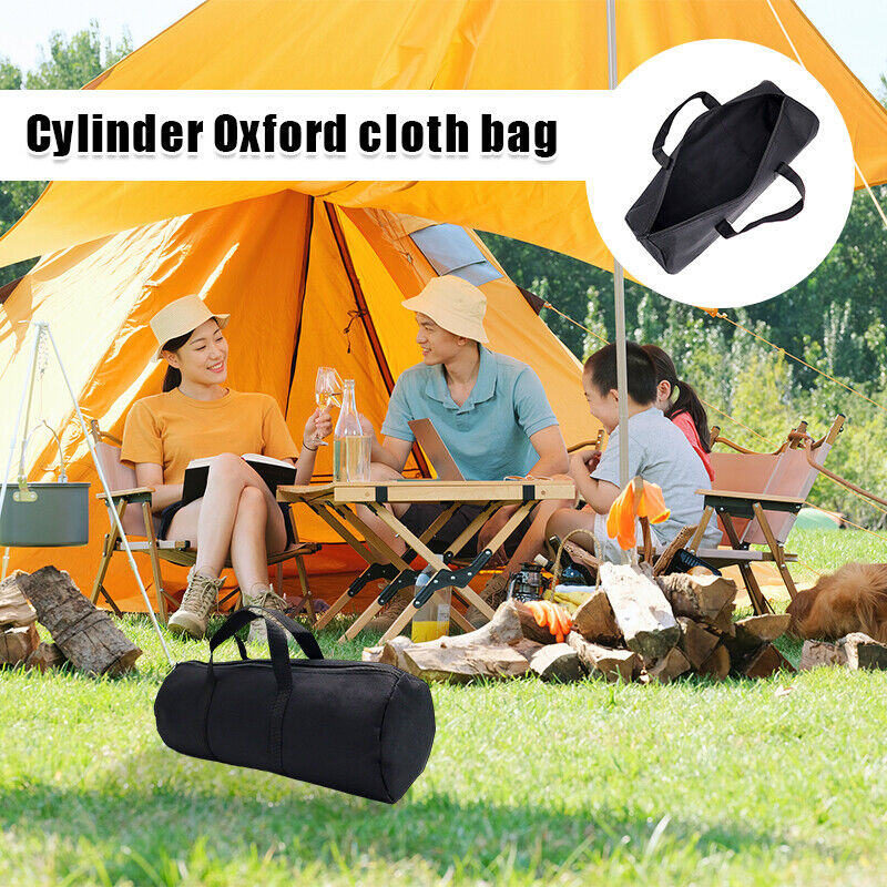 Foldable Carrying Outdoor Camping Barbecue Tool Bag Capacity Storage Pouch Black