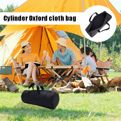 Foldable Carrying Outdoor Camping Barbecue Tool Bag Capacity Storage Pouch Black