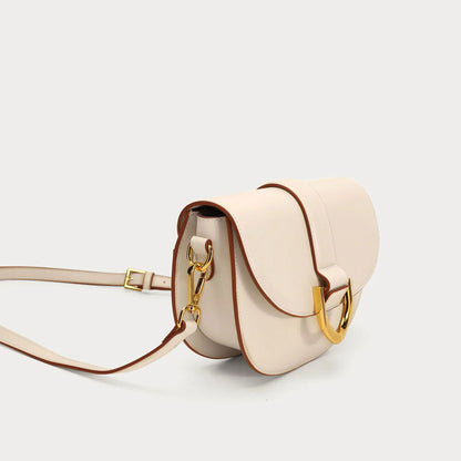 Women Handbags Geniue Cowhide Leather Saddle Bags Crossbody Shoulder Bag Ladies