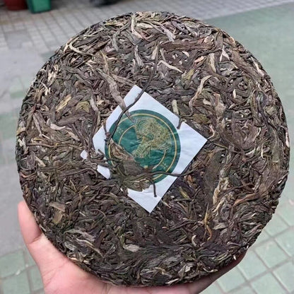 357g Duble Eight Sheng Pu-erh Tea Yunnan 2021 Raw Puerh Tea Cake Pu'er Cake Tea