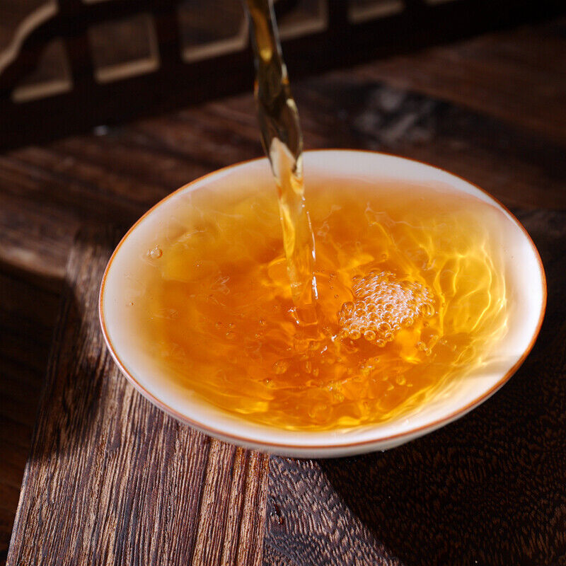 China Anhua Baishaxi Dark Tea with Golden Flower Dark Tea Fu Brick Fu Zhuan 300g