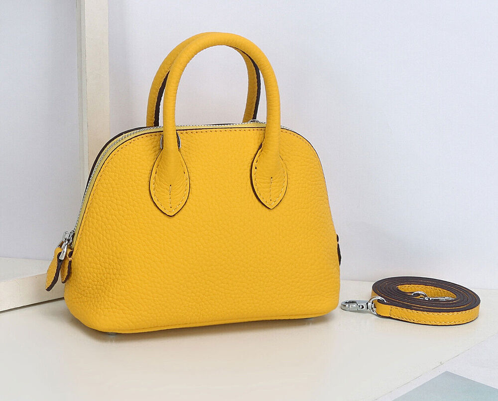 Women's Mini Bag Genuine Leather Shell-Shaped Handbag Luxury Bag Crossbody Purse