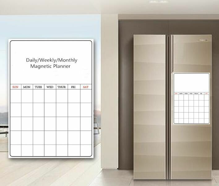 A3/42cm Magnetic Daily Weekly Monthly Planner Whiteboard Fridge Ref To Do List
