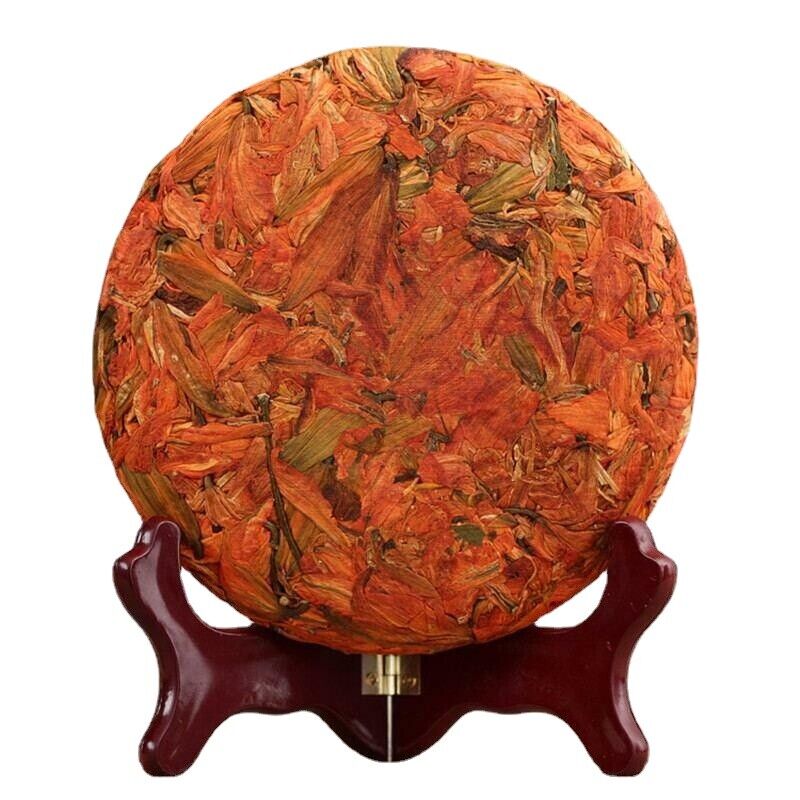 200g Organic Lily Scented Tea Cake Lungs Cough Sedative Lilies Premium Pure Tea