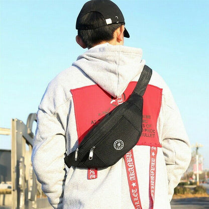 Chest bag Nylon Waist Bag Women Belt Bag Men Bag Travel Purse Phone Pouch