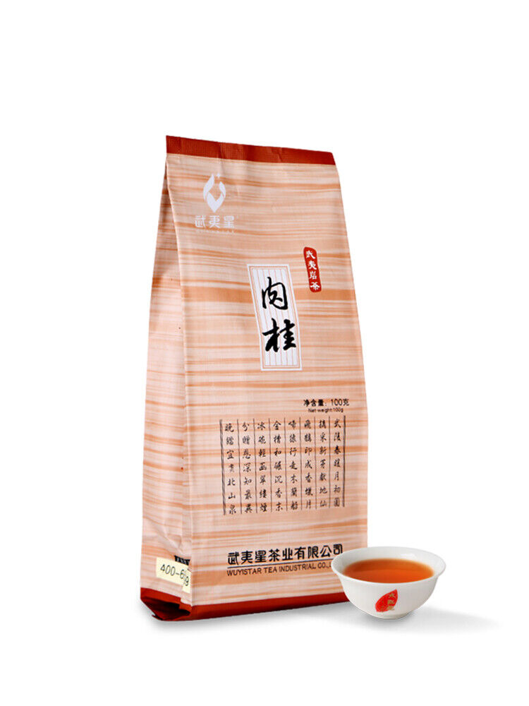 Wuyi Star Rou Gui Rougui Oolong Tea Fujian Wuyi Mountain Rock Tea Yan Cha 100g